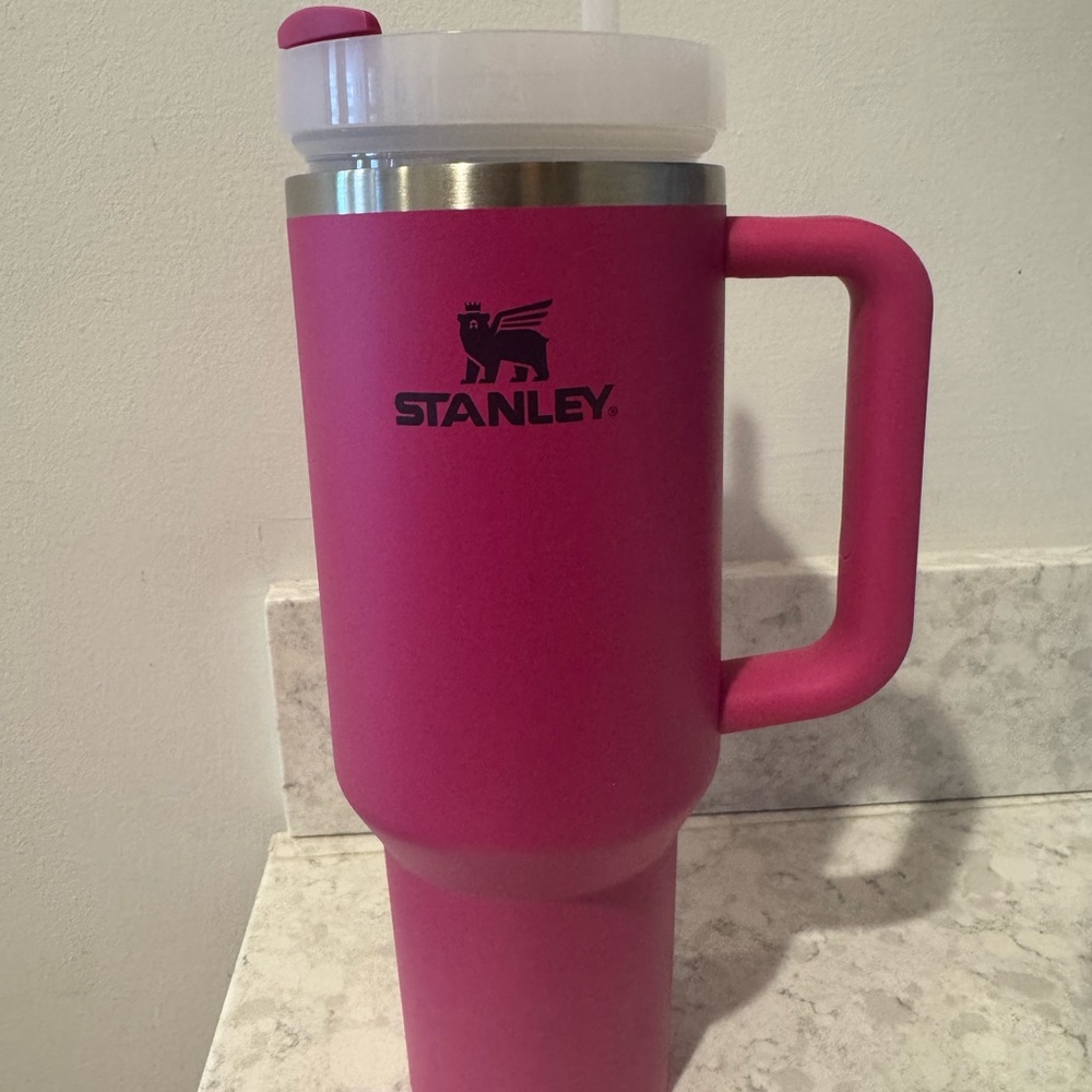 Stanley Pink Insulated Water Bottle with Handle
